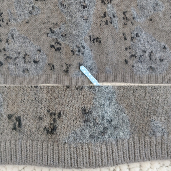 All Saints Wool Blend Mixed Media Texture Camo Cardi Women's Size S, oversized. - Picture 4 of 13